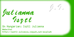 julianna isztl business card